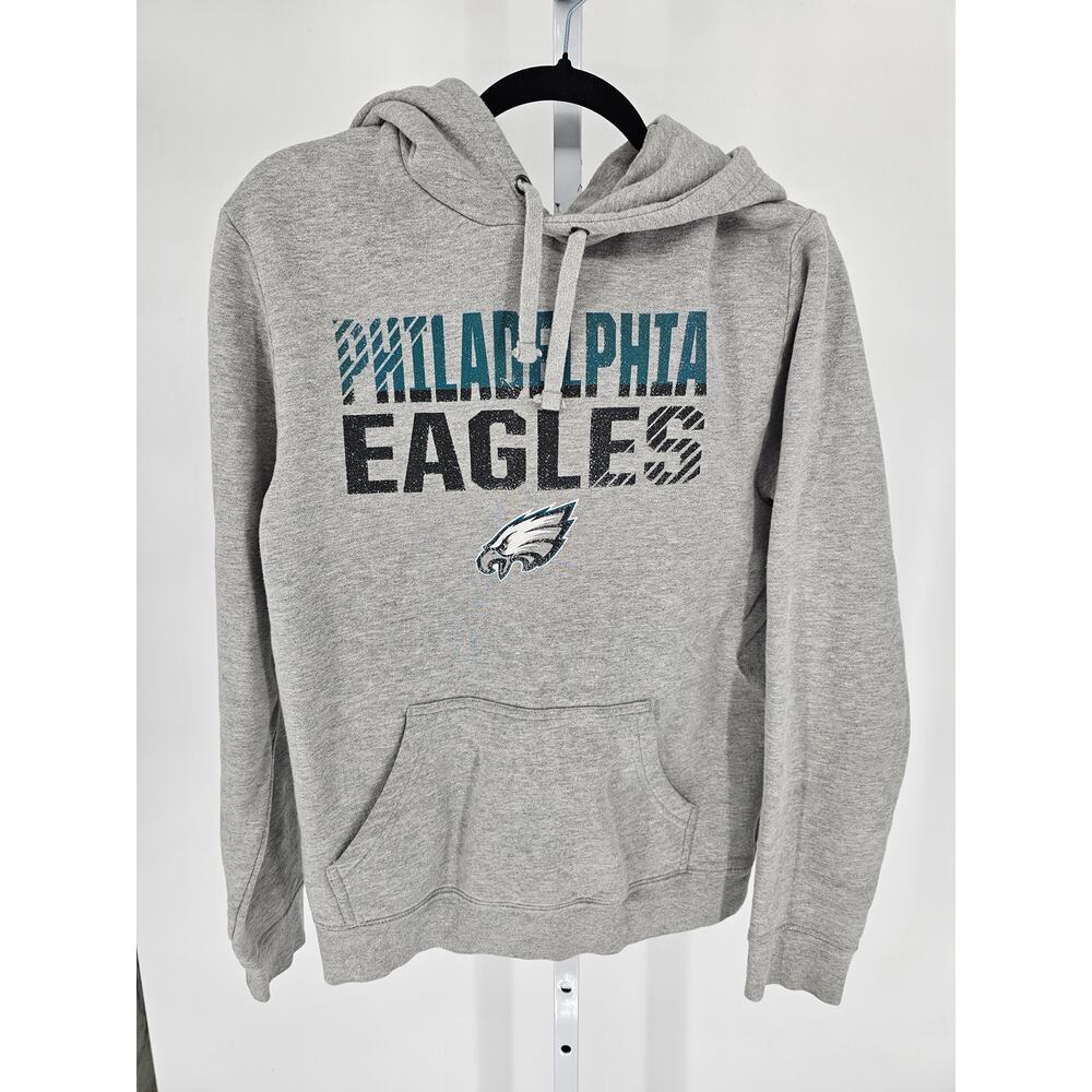 NFL Philadelphia Eagles Mens Sz M Pullover Hoodie Sweatshirt by Fanatics Gray
